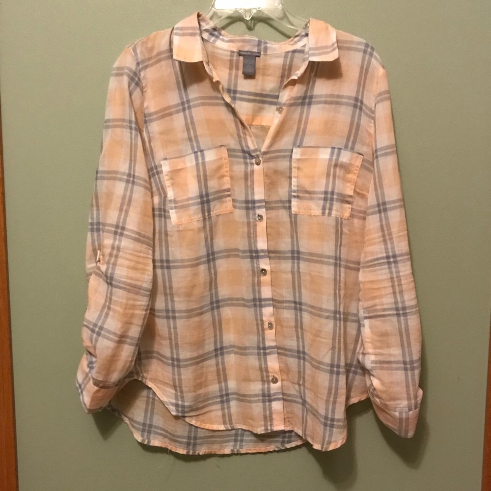 Charlotte Russe woman’s plaid shirt.
